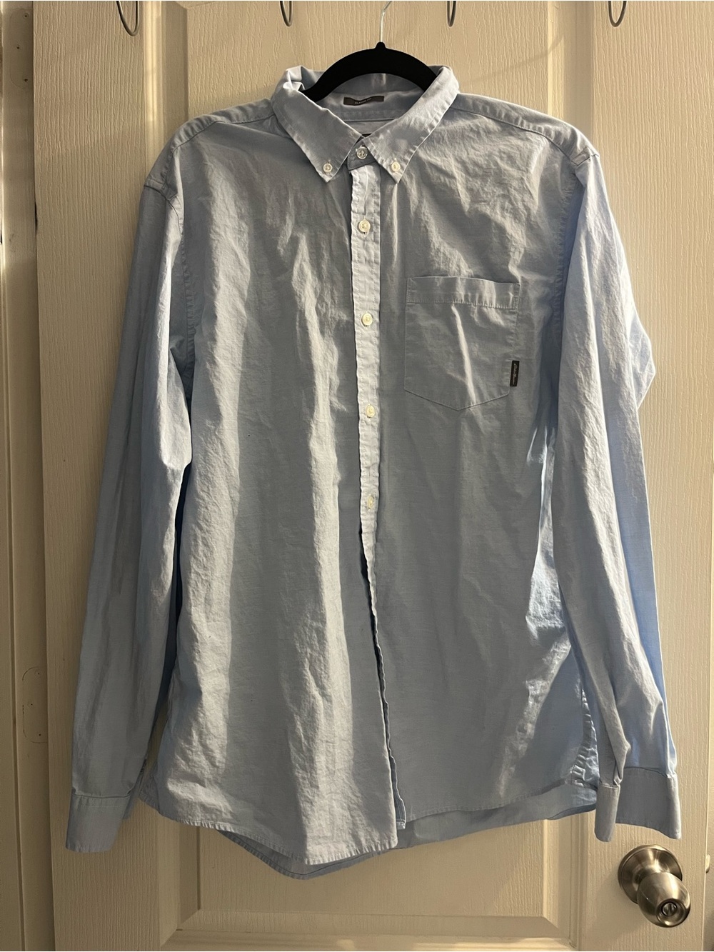 Eddie Bauer Light Blue Button-Down Oxford Shirt